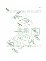 DecalsKLF300 C1C2 per Kawasaki Bayou 300 4X4 1990