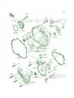 Engine Covers per Kawasaki Bayou 300 4X4 1990