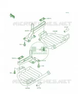 Footrests per Kawasaki Bayou 300 4X4 1990