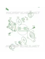 Front Hub per Kawasaki Bayou 300 4X4 1990