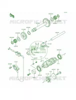 Gear Change DrumShift Forks per Kawasaki Bayou 300 4X4 1990