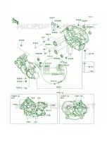 Crankcase per Kawasaki KFX700 2005