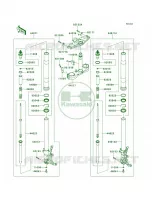 Front ForkJKBZGNB1 9A011505  per Kawasaki Concours 14 2008
