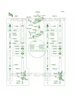 Front Fork JKBZGNA1 9A022219 per Kawasaki Concours 14 ABS 2008