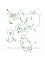 Front Brake per Kawasaki Teryx LE 2014