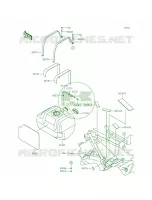 Fuel Tank per Kawasaki Teryx LE 2014