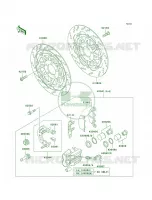Front BrakeZG1000 A15 A18 per Kawasaki Concours 2004
