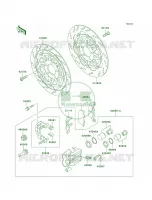 Front BrakeZG1000 A19 per Kawasaki Concours 2004