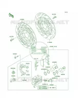 Front BrakeZG1000 A15 A18 per Kawasaki Concours 2002