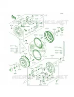 Front HubsBrakes per Kawasaki MULE 4010 TRANS4x4 2015