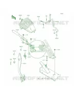 Brake PedalThrottle Lever per Kawasaki MULE 4000 2015