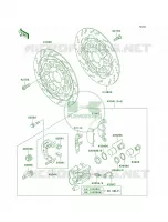 Front BrakeZG1000 A15 A18 per Kawasaki Concours 2001