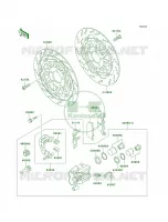 Front BrakeZG1000 A19 per Kawasaki Concours 2001