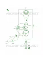 Air Cleaner Belt Converter per Kawasaki Mule 610 4x4 XC Realtree APG HD 2013