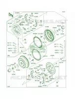 Front HubsBrakes per Kawasaki Mule 4010 Trans4x4 2011
