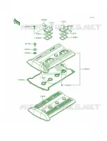 Cylinder Head Cover per Kawasaki Concours 1998