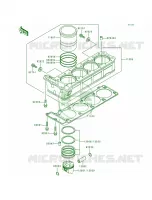 CylinderPistons per Kawasaki Concours 1998