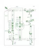 Front ForkZG1000 A14 per Kawasaki Concours 1998