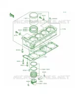 CylinderPistons per Kawasaki Concours 1997
