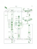 Front ForkZG1000 A10 A13 per Kawasaki Concours 1997