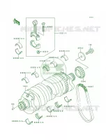 Crankshaft per Kawasaki Concours 1996