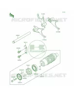 Gear Change DrumShift Forks per Kawasaki Concours 1996