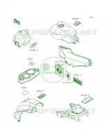 Labels per Kawasaki Concours 1996