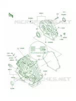 Crankcase per Kawasaki MULE 610 4X4 2010