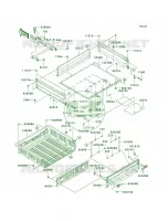 CarriersCAF per Kawasaki MULE 610 4X4 HARDWOODS GREEN HD 2008