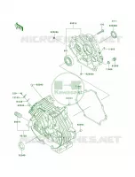 Crankcase per Kawasaki MULE 610 4X4 HARDWOODS GREEN HD 2008