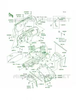 Frame FittingsFront per Kawasaki MULE 610 4X4 HARDWOODS GREEN HD 2008
