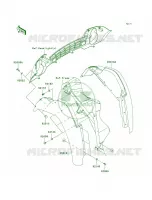 Front Fenders per Kawasaki MULE 610 4X4 HARDWOODS GREEN HD 2008