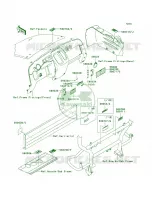 Labels per Kawasaki MULE 610 4X4 HARDWOODS GREEN HD 2008
