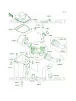 Air Cleaner per Kawasaki MULE 610 4X4 XC 2010
