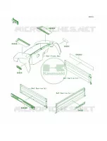 DecalsBlackDDF per Kawasaki MULE 610 4X4 XC 2010