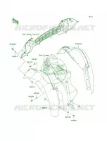 Front Fenders per Kawasaki MULE 610 4X4 XC 2010