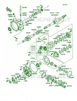 Drive ShaftFront per Kawasaki MULE 2010 2007
