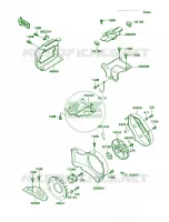 Engine Shroud per Kawasaki MULE 2010 2007
