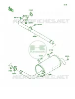 Muffler per Kawasaki MULE 2010 2007