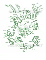 Cowling LowersZG1000 A7A8 per Kawasaki Concours 1994