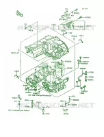Crankcase per Kawasaki Concours 1994