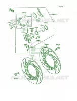 Front BrakeZG1000 A7A8 per Kawasaki Concours 1994