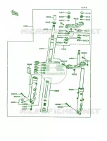 Front ForkZG1000 A7A8 per Kawasaki Concours 1994