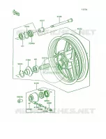 Front WheelZG1000 A7A8 per Kawasaki Concours 1994