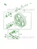 Front WheelZG1000 A9 per Kawasaki Concours 1994