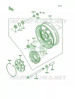 Rear WheelChainZG1000 A9 per Kawasaki Concours 1994