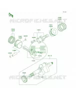 CrankshaftPistons per Kawasaki MULE 3000 2007