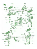 Footrest per Kawasaki Concours 1991