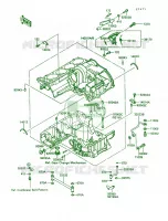 Crankcase per Kawasaki Concours 1990