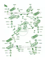 Footrest per Kawasaki Concours 1990